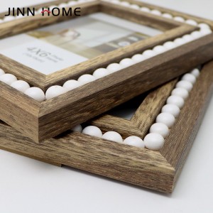 4x6inch Wooden Creative White Pearl Decor Picture Photo Frame