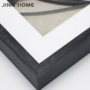 Jinn Home Linen Black Wood Shadow Box Marc de fotos Disseny personalitzat