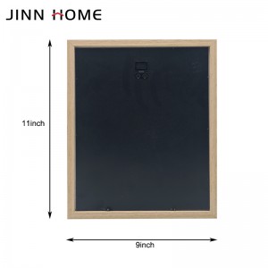 11 × 9 Shadow Box Frame Wood Display Case yokhala ndi Linen Back