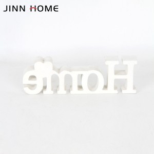 Jinn Home HOME Lletres de fusta gravades Blocs Taula Ornaments Decoració