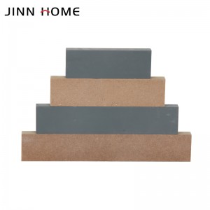 Jinn Home 4PCS rètols de taula de fusta rectangulars blocs de lletres per a nens
