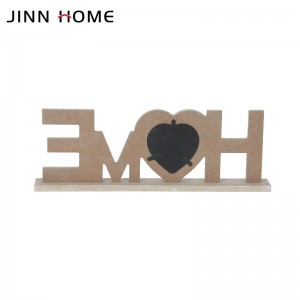 Jinn Home HOME Sinais de letras de madeira Blocos Decoração de mesa