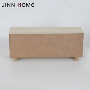 Boîte en bois peinte par unité centrale de cas de stockage de support de table en bois