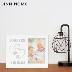 Suport de taula de regals per a nadons, marc de fotos amb làser LED blanc