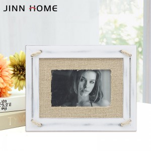Rustikalni leseni okvirji za slike s pravim steklom za prikaz fotografij velikosti 4 x 6 palcev za obešanje na steno in na mizo