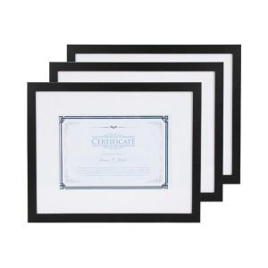 11x14 инча черна рамка за сертификат за диплома за стенен монтаж