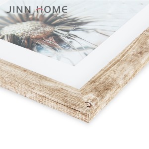 Ekran i kornizës së fotografive prej druri fshatar pa dyshek ose me dyshek