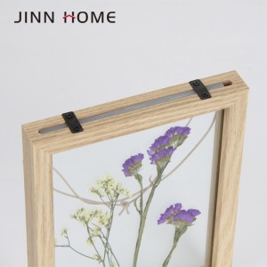 Lesen okvir za slike, rože, posušeni listi, razstavna namizna dekoracija
