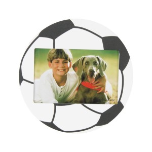 Cornice per foto da 10,2 x 15,2 cm a forma di pallone da calcio (calcio).
