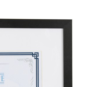 11x14 hüvelykes fekete diploma bizonyítványkeret falra szerelhető