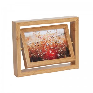 Floating Picture Frames Double Glass Wooden Photo Frame