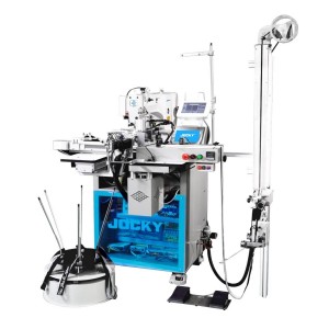 JK200E-HCS Automatic elastic ribbon splicing machine with ultrasonic cutter