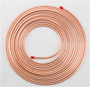 Rollo de tubo de cobre de 1/2 pulgada Tubo de cobre de 12,7 × 0,8 mm Bobina de tubo de cobre R410A