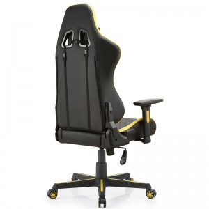 I-Promotional China Yellow Adult Gaming Chair Chair Racing Gamer, I-Ergonomic Gaming Chair enefektri yezingalo elungisekayo