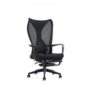 Millor cadira d'oficina reclinable ergonòmica de malla amb reposapeus