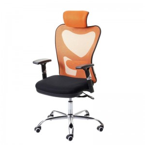 2022 Veľkoobchodná dobrá otočná ergonomická kancelárska stolička Výkonná sieťovaná stolička s nastaviteľnými ramenami