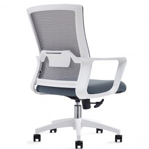 Wygodne białe krzesło biurowe Walmart Executive z siateczką