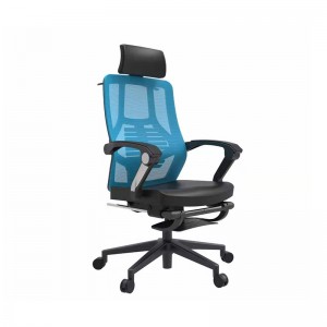 Ergonomics High-Back Mesh Office Chair nrog Footrest, Recliner Computer Desk Chair