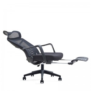 Ergonomikus, kényelmes, dönthető, hálós irodai szék lábtartóval