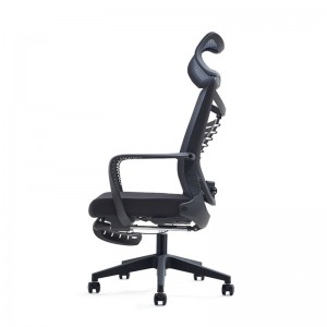 සුවපහසු පිළිගැනීමේ ගෘහභාණ්ඩ රැඳවුම් ලාභ Ergonomic Office Mesh Chair with Footrest