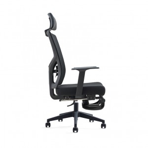 Cadeira executiva ergonômica moderna para escritório domiciliar com apoio para os pés