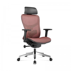 Állítható fejtámla, ergonomikus vezetői irodai szék „Bálnafarok” alakú, rugalmas deréktámasszal