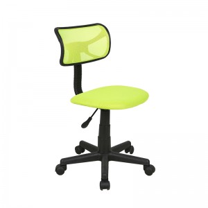 Cadeira de oficina de malla xiratoria sen brazos, varias cores