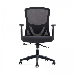 Mobiliario de oficina Cadeira executiva Reclinable de coiro Cadeira ergonómica de oficina con respaldo baixo con rodas