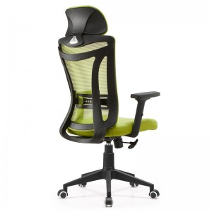 Cadeira de oficina executiva ergonómica de malla de respaldo alto por xunto