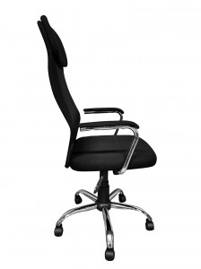 Cadeira de oficina xiratoria executiva de malla negra moderna barata por xunto
