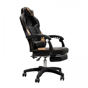 ခြေထောက်တင်ခုံပါသော စျေးပေါသော Ergonomic Racing Gaming Chair