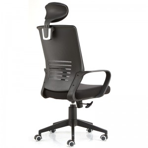 Mataas na Likod Magandang Simple Rolling Office Chair na may Headrest