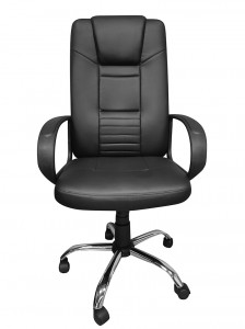 Venda a l'engròs PU Modern Negre amb respatller alt Executive Boss ordinador escriptori cadira d'oficina