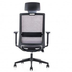 Ergonomski ergonomski pisarniški stol Best Mesh z visokim hrbtom in naslonom za glavo