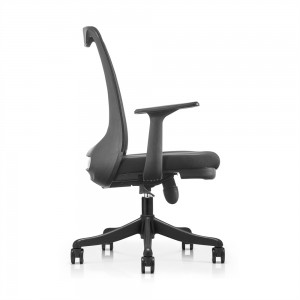 Chaise de bureau exécutive ergonomique rotative réglable en hauteur OEM Chine avec accoudoirs