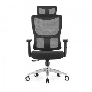 Výkonná moderná ergonomická domáca kancelárska stolička zo sieťoviny s vysokým operadlom