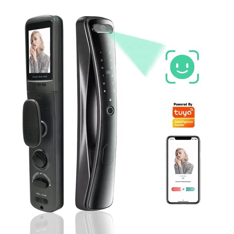 828-3D Face Recognition Digital Door Lock/ video doorbell; camera cat eye