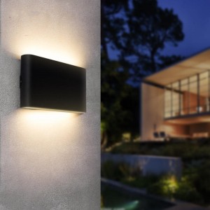 10W 3000K Indoor Outdoor IP65 Lampada da parete impermeabile moderna Applique da parete Apparecchio di illuminazione a LED