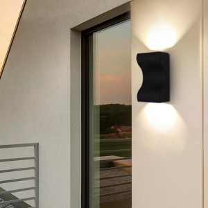 Lâmpada de parede à prova d'água 10W 3000K para ambientes internos externos IP65 à prova d'água moderna arandela de parede LED luminária