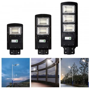 30-120W IP65 Integrated Intelligent All In One Solar Led Street Light Outdoor 90W لائٽنگ سولر اسٽريٽ لائيٽ