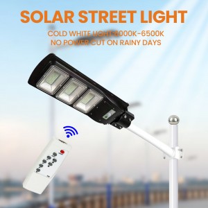 30-120W IP65 Integrated Intelligent All In One Solar Led Street Light Sab nraum zoov 90W Hnub Ci Txoj Kev Teeb