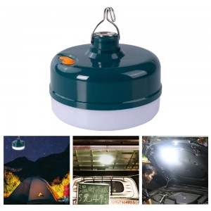 36W ładowalna lampa LED z żarówką USB Charge Lantern przenośna awaryjna lampka nocna Outdoor Camping Home