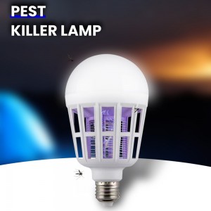 Bug Zapper villanykörte, 2 az 1-ben szúnyogölő lámpa LED-es elektronikus rovar- és légyirtó