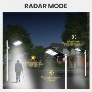 Commercial Waterproof IP65 Aluminum Smd 60w 120w 180w Integrated Outdoor All in One Led Solar Street Light