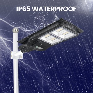 Pāʻoihana Waterproof IP65 Aluminum Smd 60w 120w 180w i hoʻohui ʻia i waho a pau i hoʻokahi Led Solar Street Light