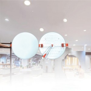 LED Nowe okrągłe regulowane światło panelu o strukturze plastra miodu;
