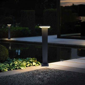 Corp de iluminat pentru stâlp de exterior, lampă cu LED pentru cap de coloană Lampă pentru coloană de exterior impermeabilă IP55 Lampă modernă minimalistă pentru stâlp Lampă pentru peisaj de grădină