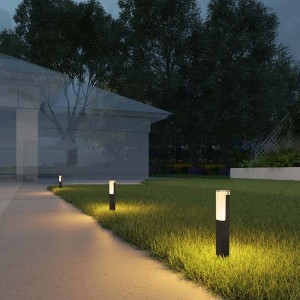 Ngwunye ọkụ n'èzí post, oriọna kọlụm LED IP55 oriọna n'èzí na-enweghị mmiri nke oge a Minimalist Post Lamp Lamp Lawn Garden Landscape Lamp