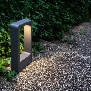 Luminaire de poteau extérieur, lampe frontale de colonne LED IP55 lampe de colonne extérieure étanche lampe de poteau minimaliste moderne lampe de paysage de jardin de pelouse
