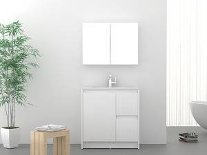 China wholesale Led Light Bathroom Furniture Suppliers - Australian hot sell floor standing  vanity with mirror cabinet – Kazhongao